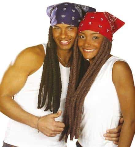 Bandana avec dreadlocks