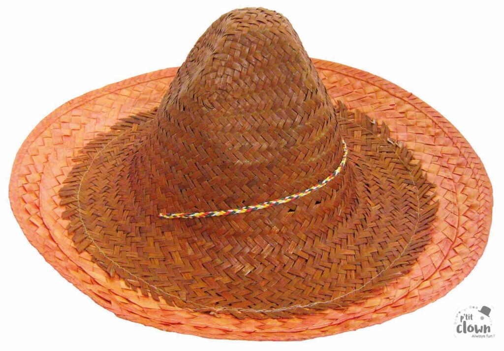 CHAPEAU MEXICAIN (Sombrero en paille 52 cm)