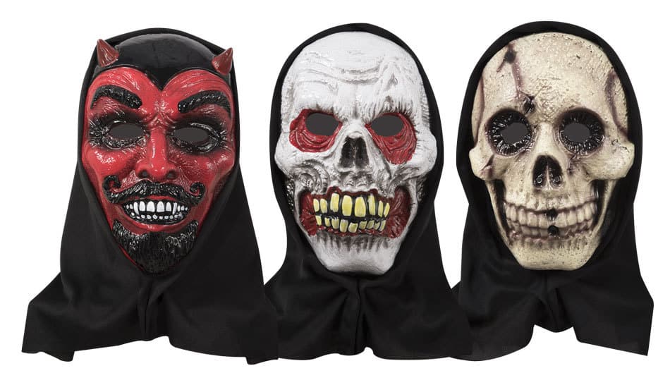 MASQUE DE SQUELETTE (Masque en PVC - 3 modèles)