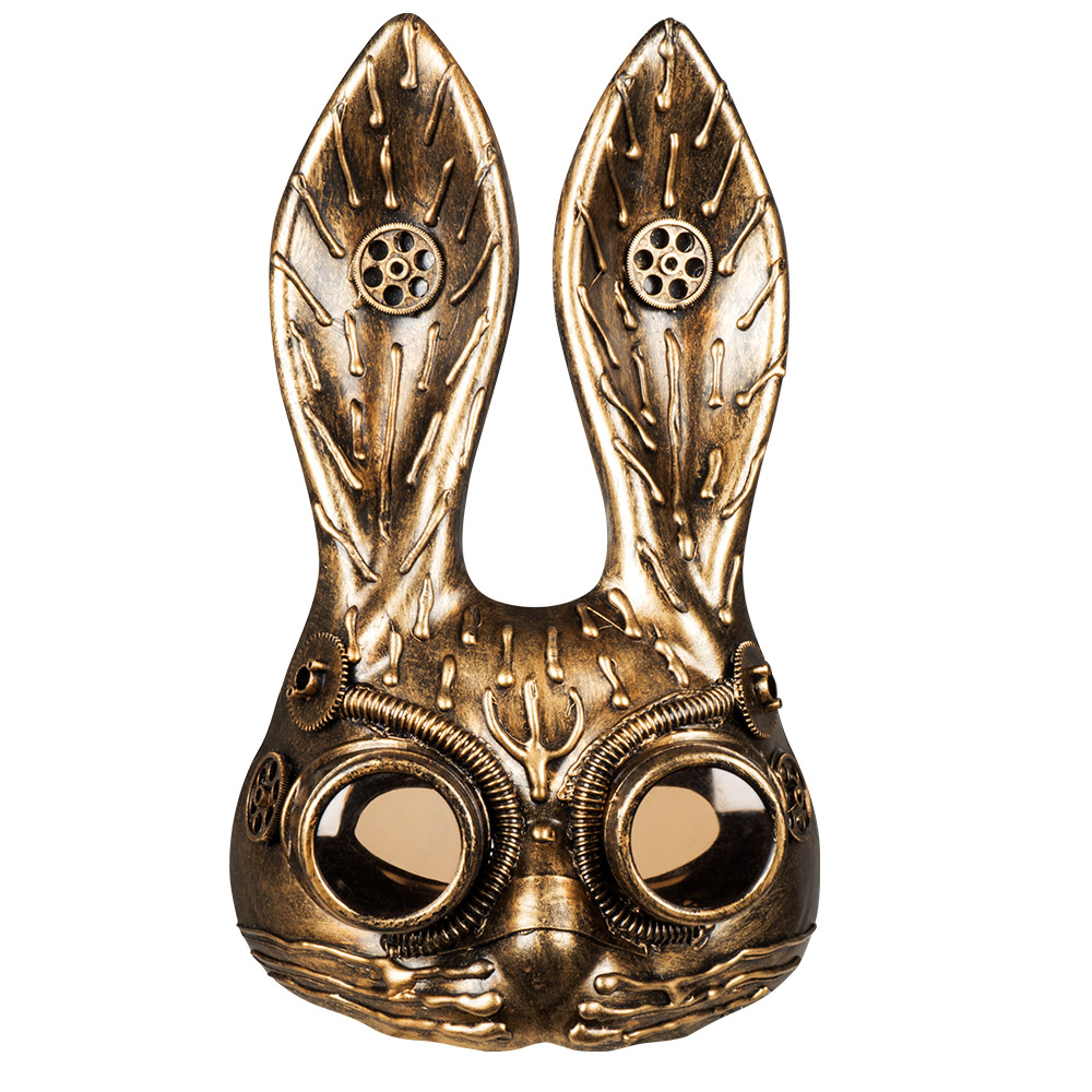 MASQUE LAPIN STEAMPUNK (Lunettes intégrées)