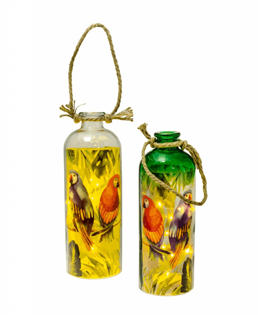 LANTERNE TROPICALE (Lumineuse - Taille 31 cm)