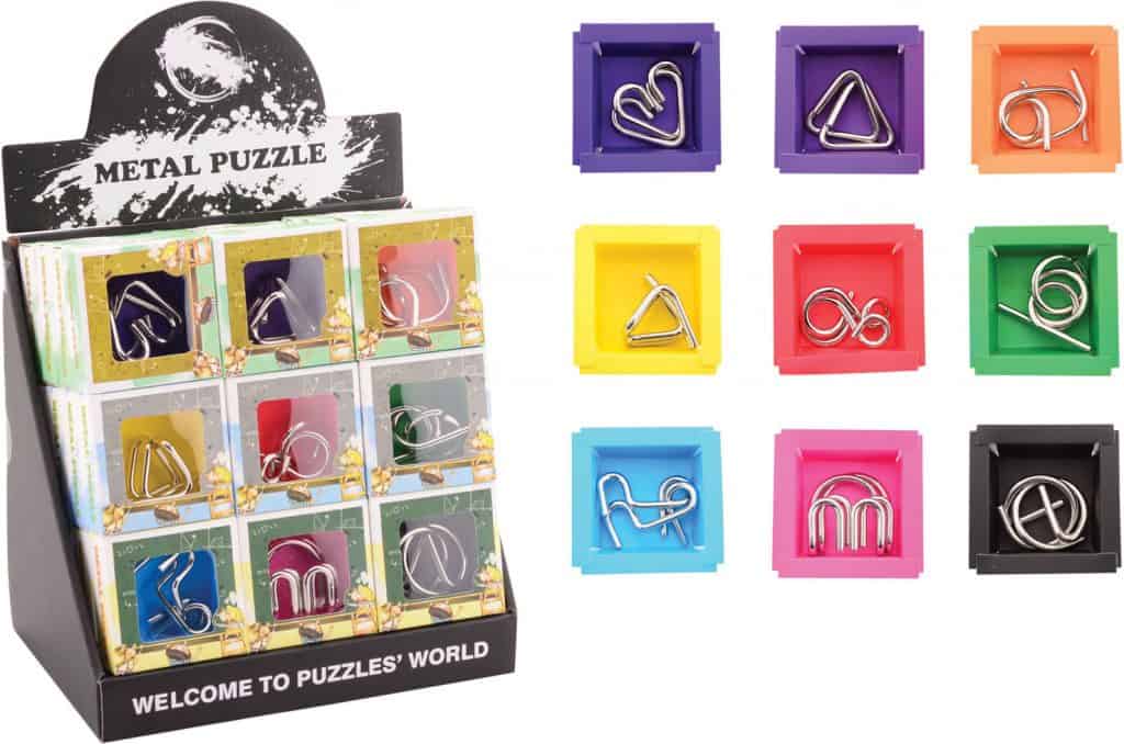 JEU DE PATIENCE EN MÉTAL (Casse tête - Assortiment)