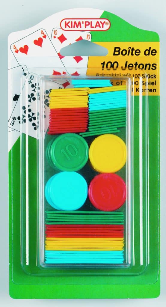 PACK 100 JETONS POUR JEUX