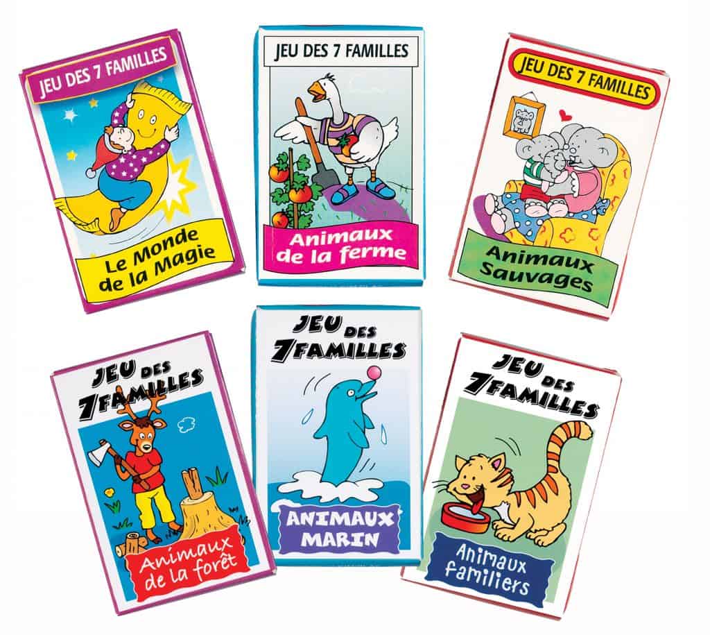 JEU DE 7 FAMILLES ANIMAUX