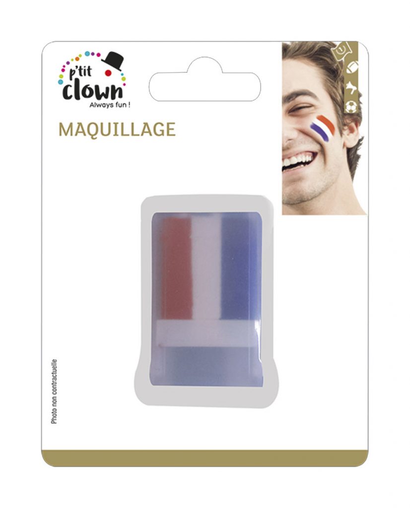 STICK MAQUILLAGE FRANCE (Stick bleu blanc rouge BBR)