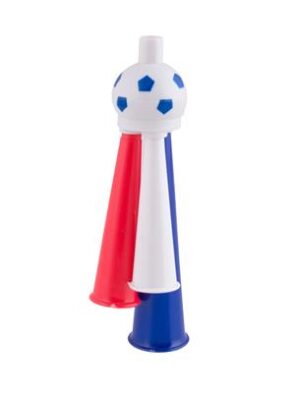 TROMPETTE ALLEZ FRANCE (Triple corne supporter BBR) Taille 15 cm