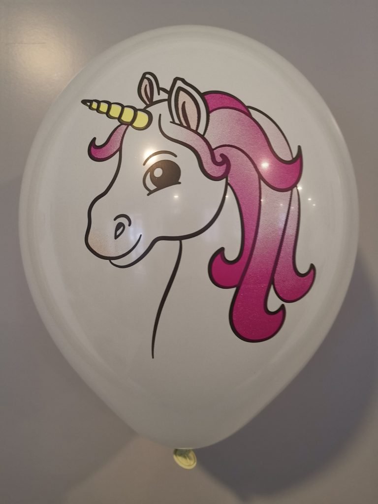 BALLON THÈME LICORNE (Sachet de 8 ballons licorne) Ballons de baudruche