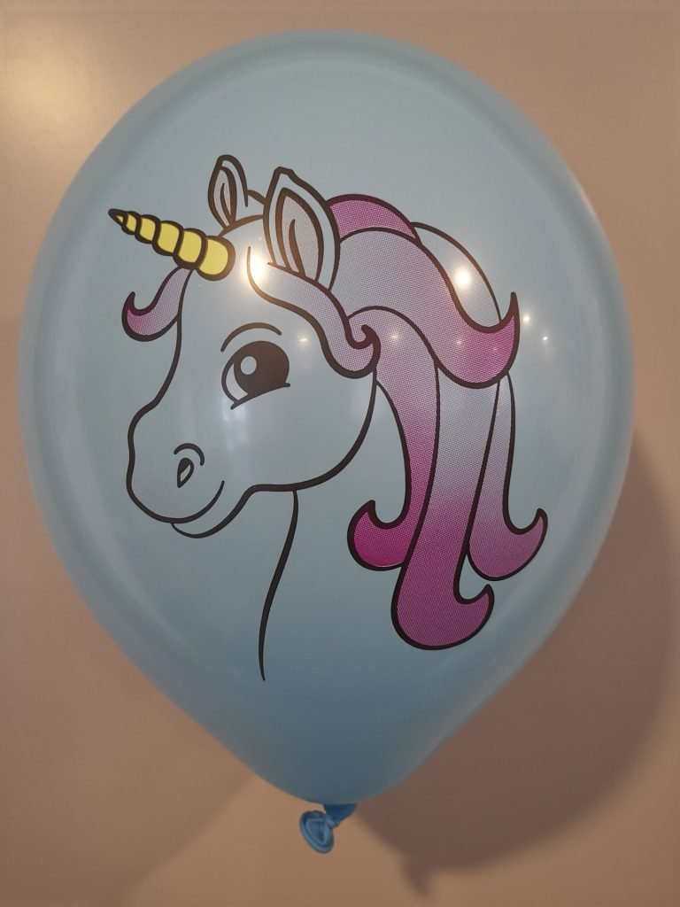BALLON THÈME LICORNE (Sachet de 8 ballons licorne) Ballons de baudruche