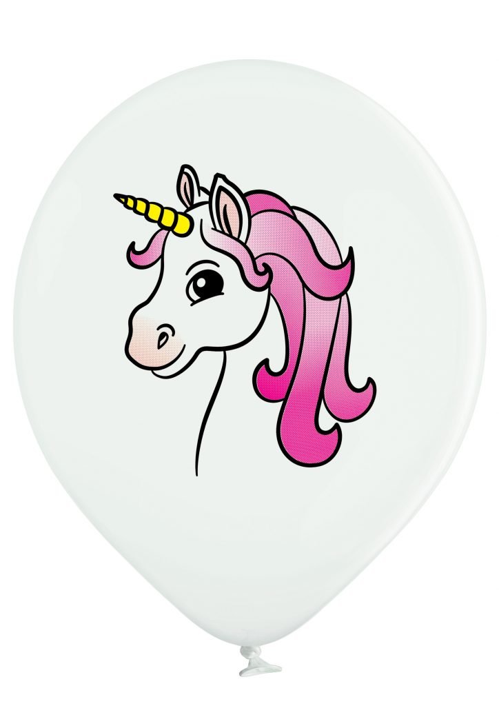 BALLON THÈME LICORNE (Sachet de 8 ballons licorne) Ballons de baudruche
