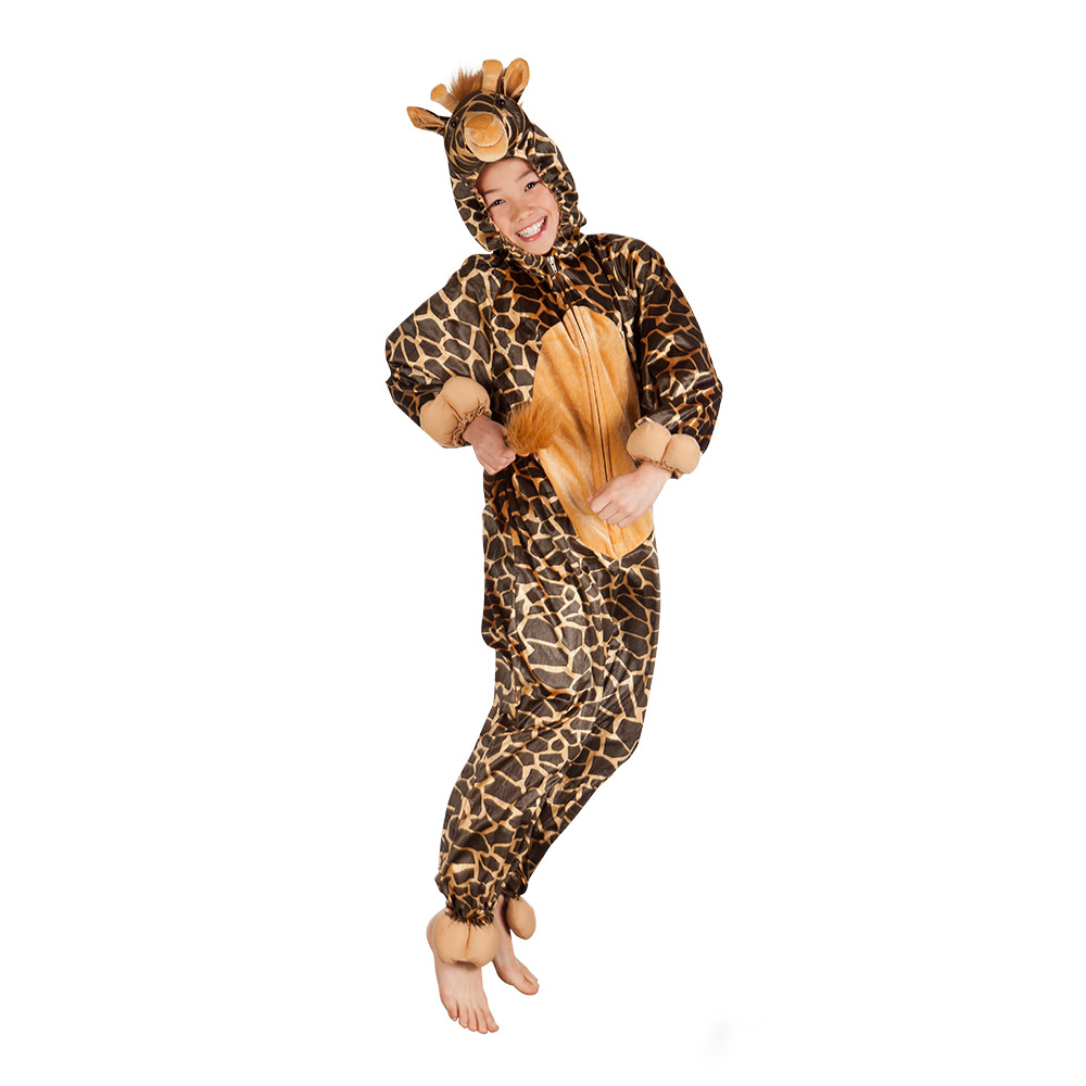 DÉGUISEMENT JEUNE GIRAFE (Kigurumi pyjama peluche) Taille enfant - 140 cm