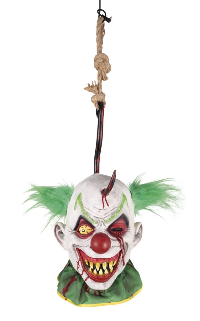 TÊTE DE CLOWN AFFREUX (Tête en latex à crocheter) Taille 60 cm