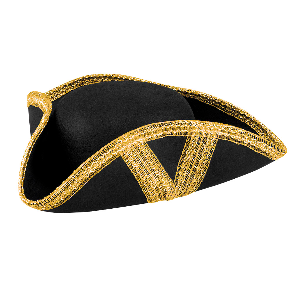 CHAPEAU PIRATE ROYAL (Tricorne avec dorures)