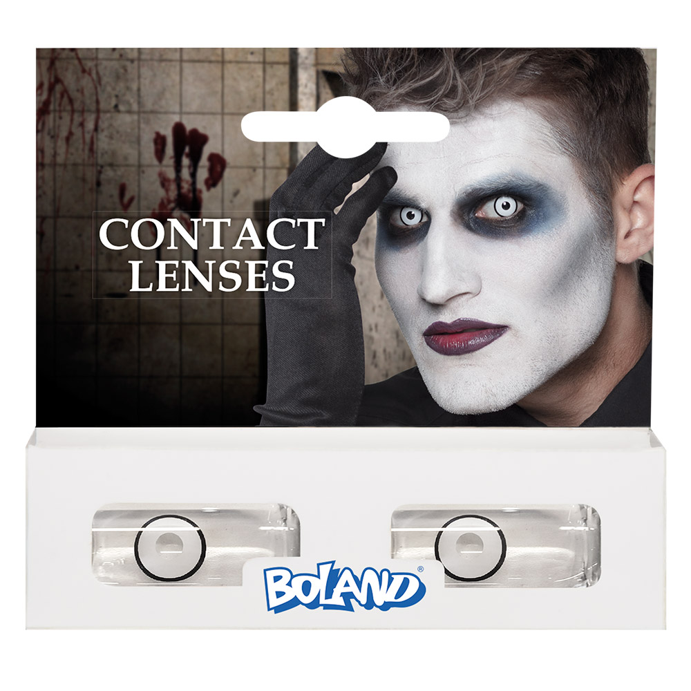 LENTILLES DÉCORATIVES (YEUX CLAIRS DE FANTÔME) Lentilles longue durée