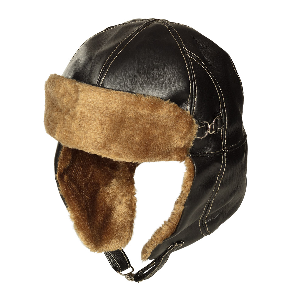 CASQUE PILOTE ERICK (Aviation ou automobile) Chapeau simili cuir
