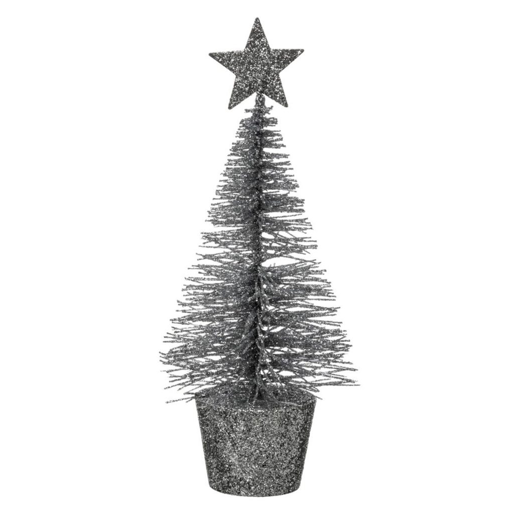 SAPIN DE TABLE POUR NOEL (2 coloris au choix - 14 cm)