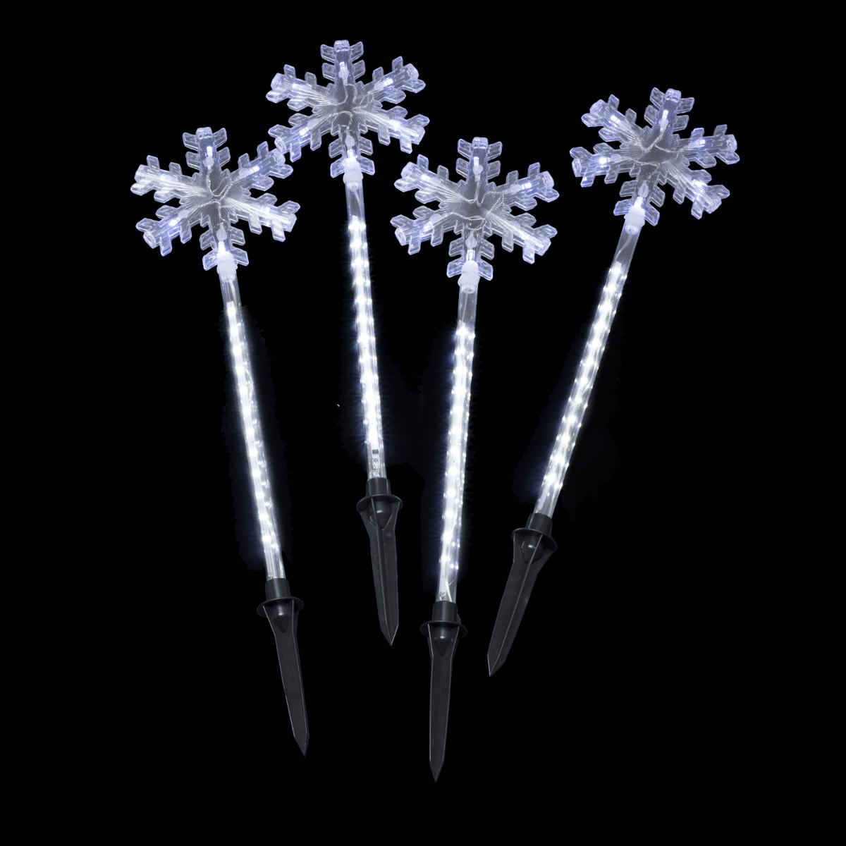 PICS ETOILES ET FLOCONS (Pack lumineux 4 pièces) Démo Vidéo – Image 3