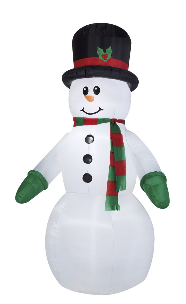 BONHOMME DE NEIGE (Lumineux et auto gonflant) Dimension 240 cm