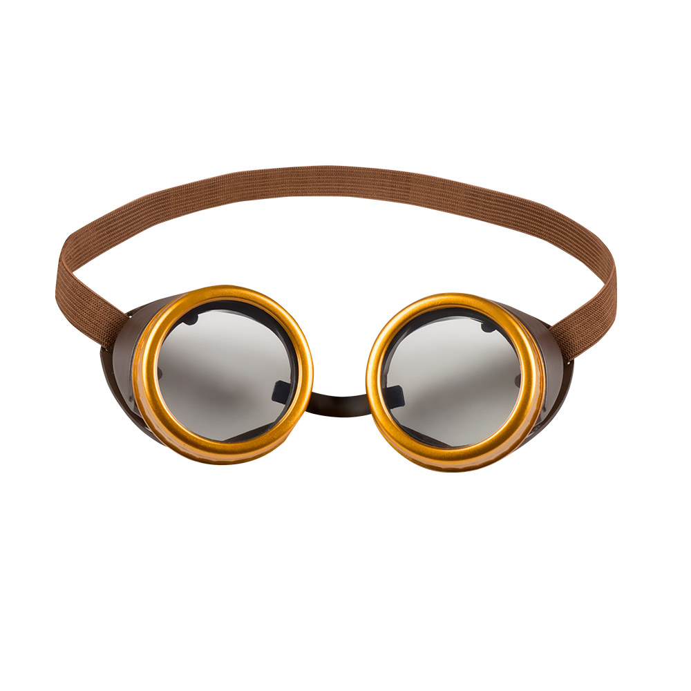LUNETTES RETROPUNK (Lunettes rondes dorées) Collection Steampunk