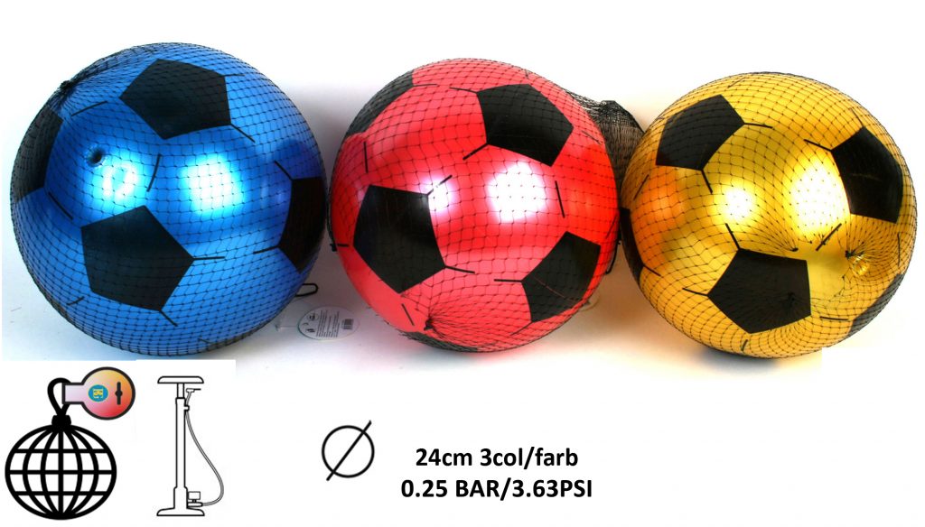 BALLON DE FOOT (Ballon en plastique 23 cm)