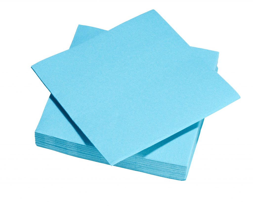 SERVIETTES TURQUOISES (Paquet de 40 serviettes)