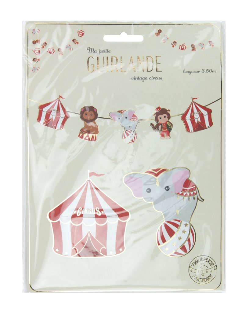 GUIRLANDE DÉCO CIRCUS (Taille 3.50 mètres - Carton)