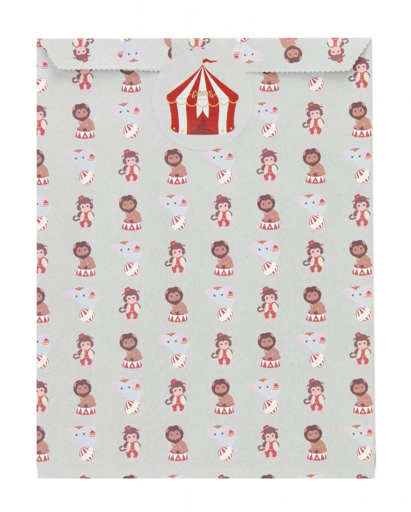 POCHETTE CADEAU CIRCUS (25 sachets 13 x 17 cm)