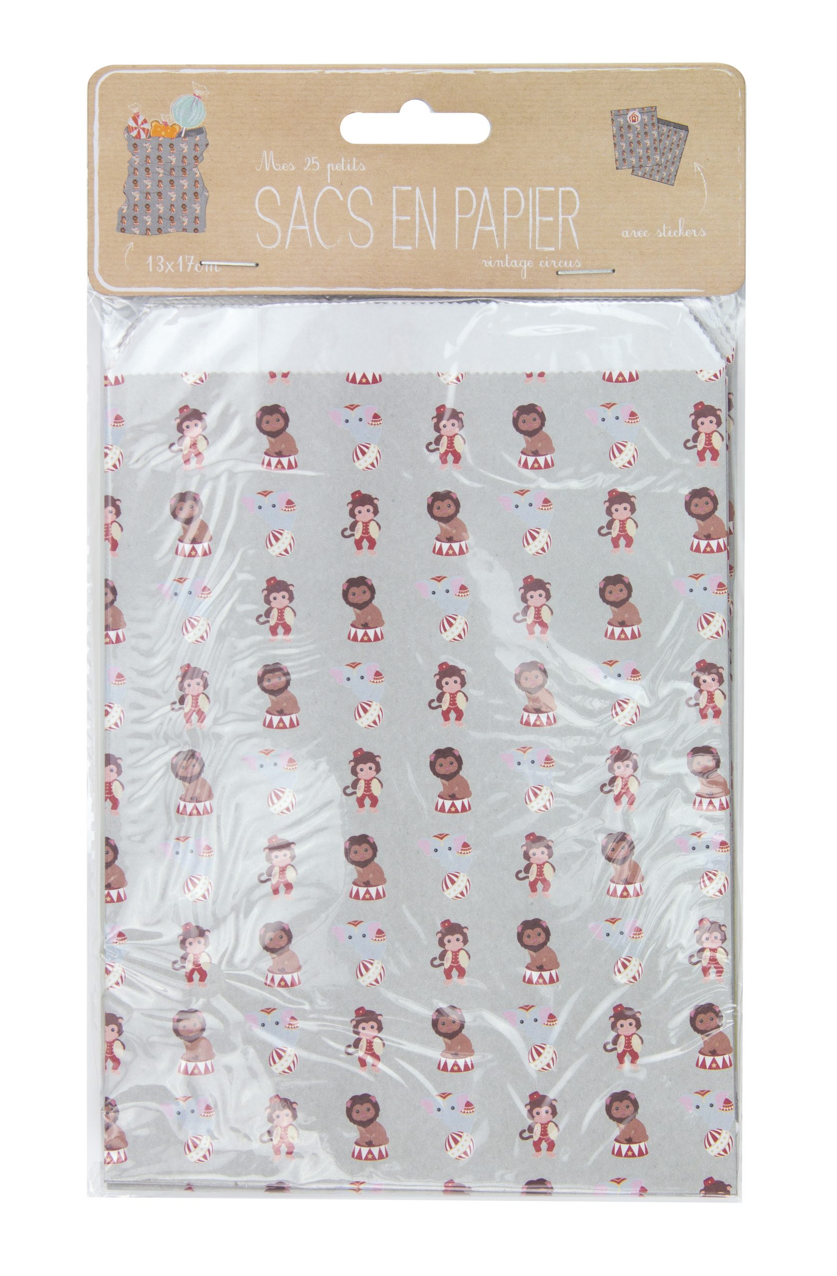 POCHETTE CADEAU CIRCUS (25 sachets 13 x 17 cm) – Image 3