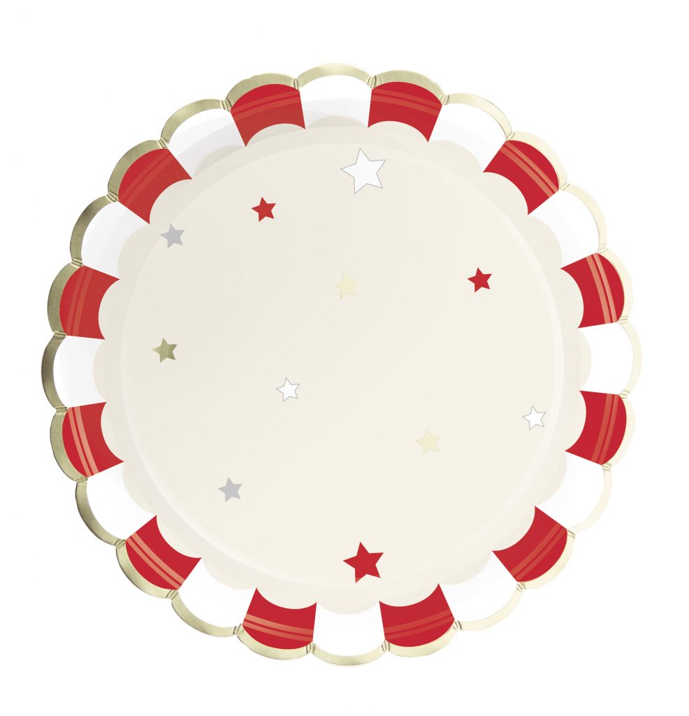 SET D'ASSIETTES CIRCUS (Pack de 8 assiettes 23 cm)