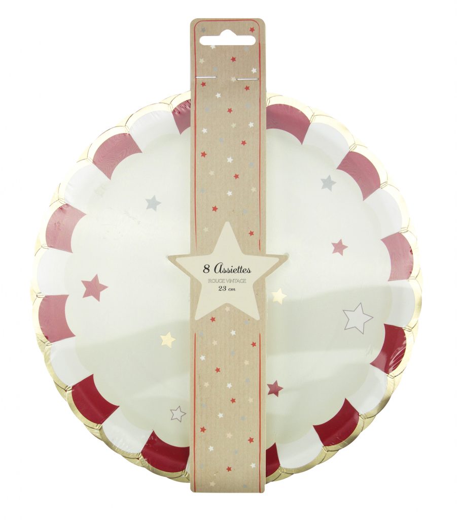 SET D'ASSIETTES CIRCUS (Pack de 8 assiettes 23 cm)