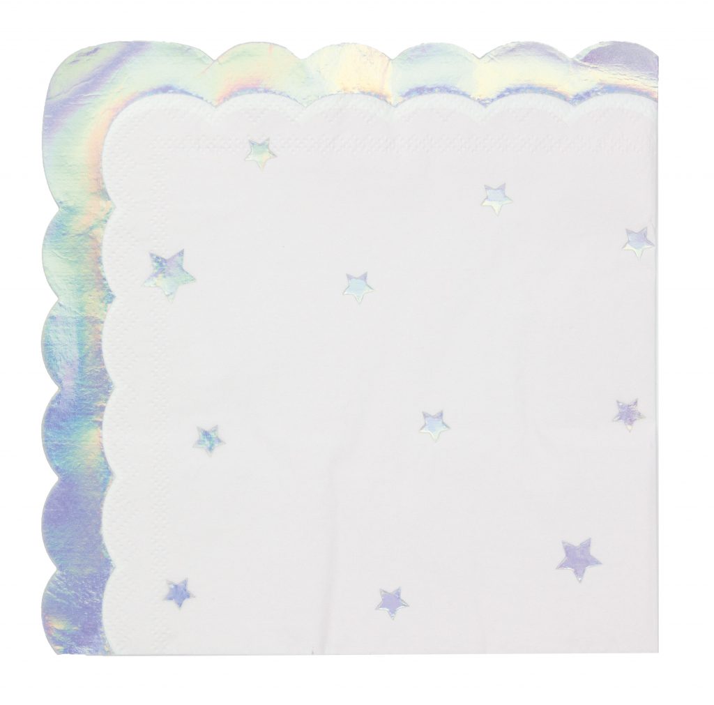 SET 16 SERVIETTES IRISÉES (Dimension 33 x 33 cm)