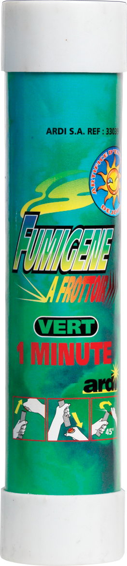 FUMIGÈNES A MAIN 1 MN (avec frottoir - 7 coloris) Fumigènes à frottoir – Image 10