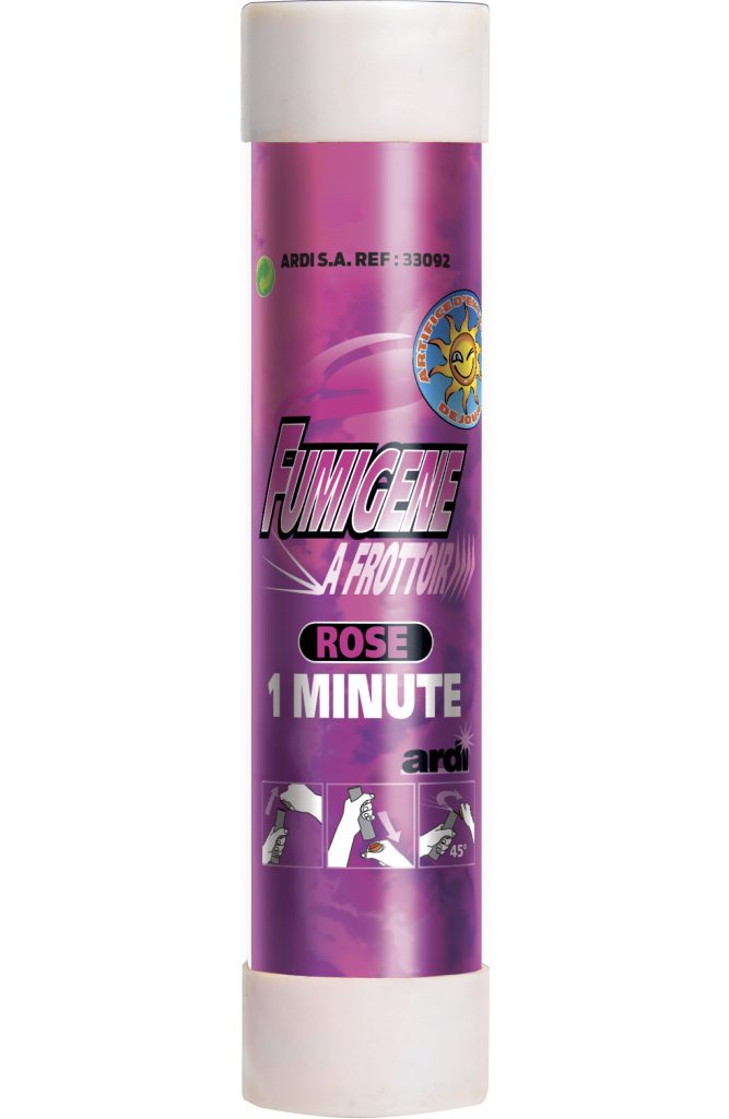 FUMIGÈNES A MAIN 1 MN (avec frottoir - 7 coloris) Fumigènes à frottoir