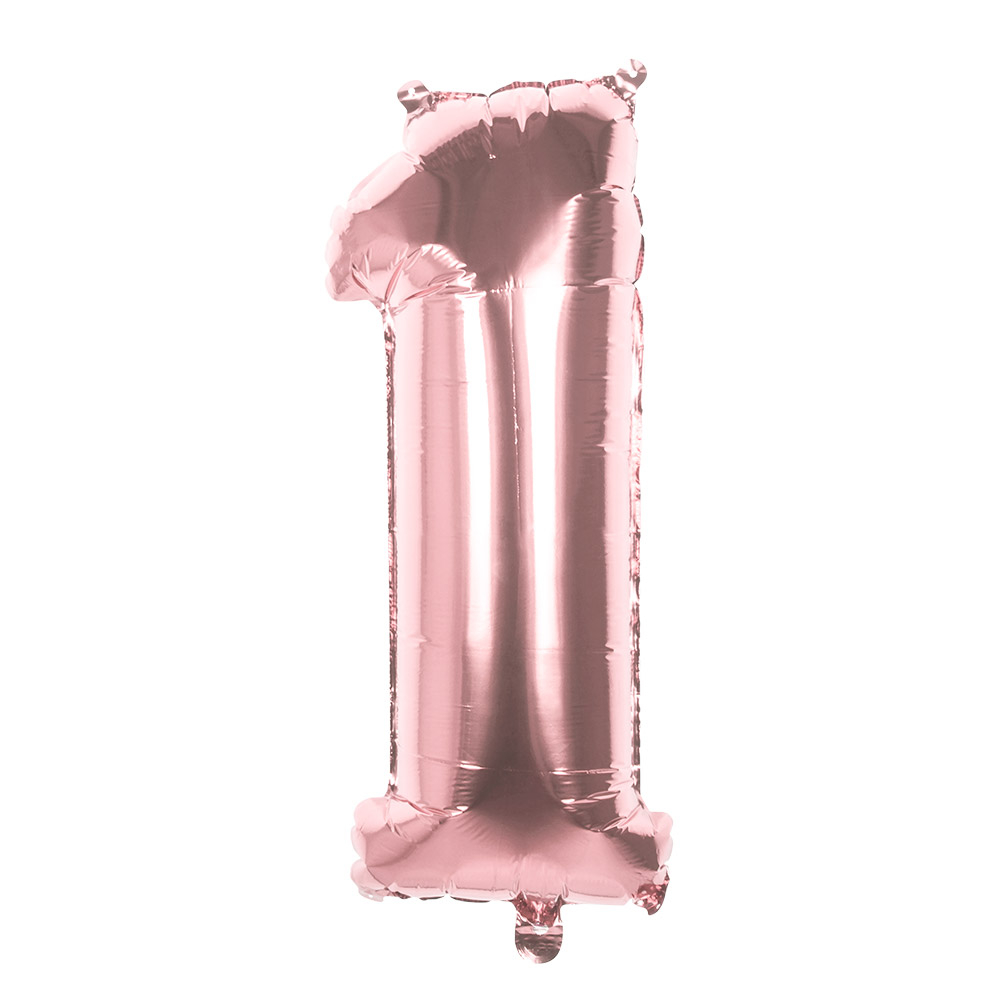 BALLON CHIFFRE ROSE GOLD (Chiffres gonflables de 0 à 9) Ballons Aluminium 86 cm – Image 3