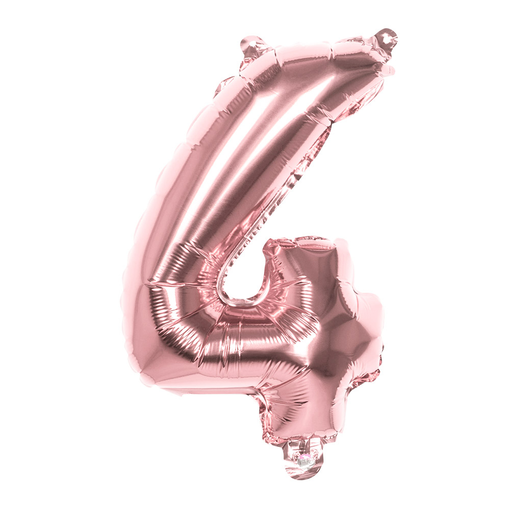 BALLON CHIFFRE ROSE GOLD (Chiffres gonflables de 0 à 9) Ballons Aluminium 86 cm – Image 6