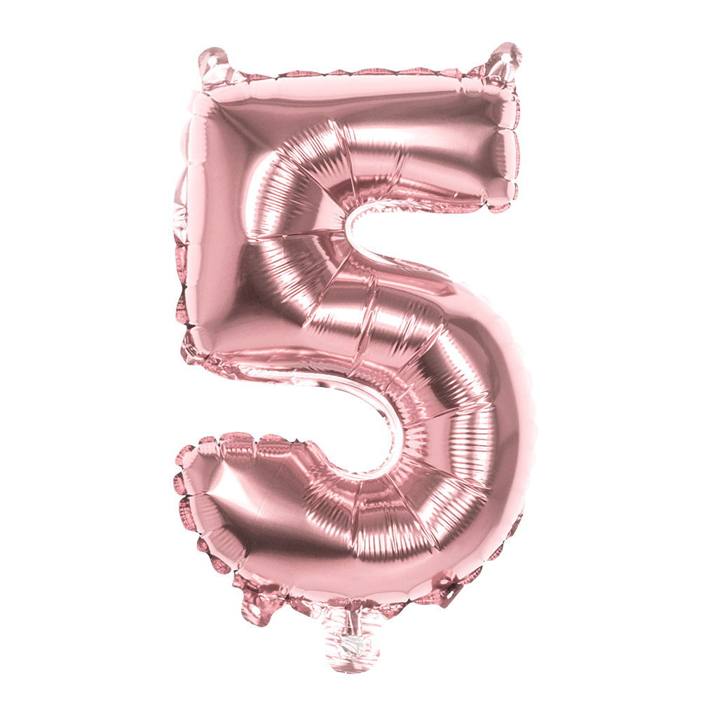 BALLON CHIFFRE ROSE GOLD (Chiffres gonflables de 0 à 9) Ballons Aluminium 86 cm – Image 7