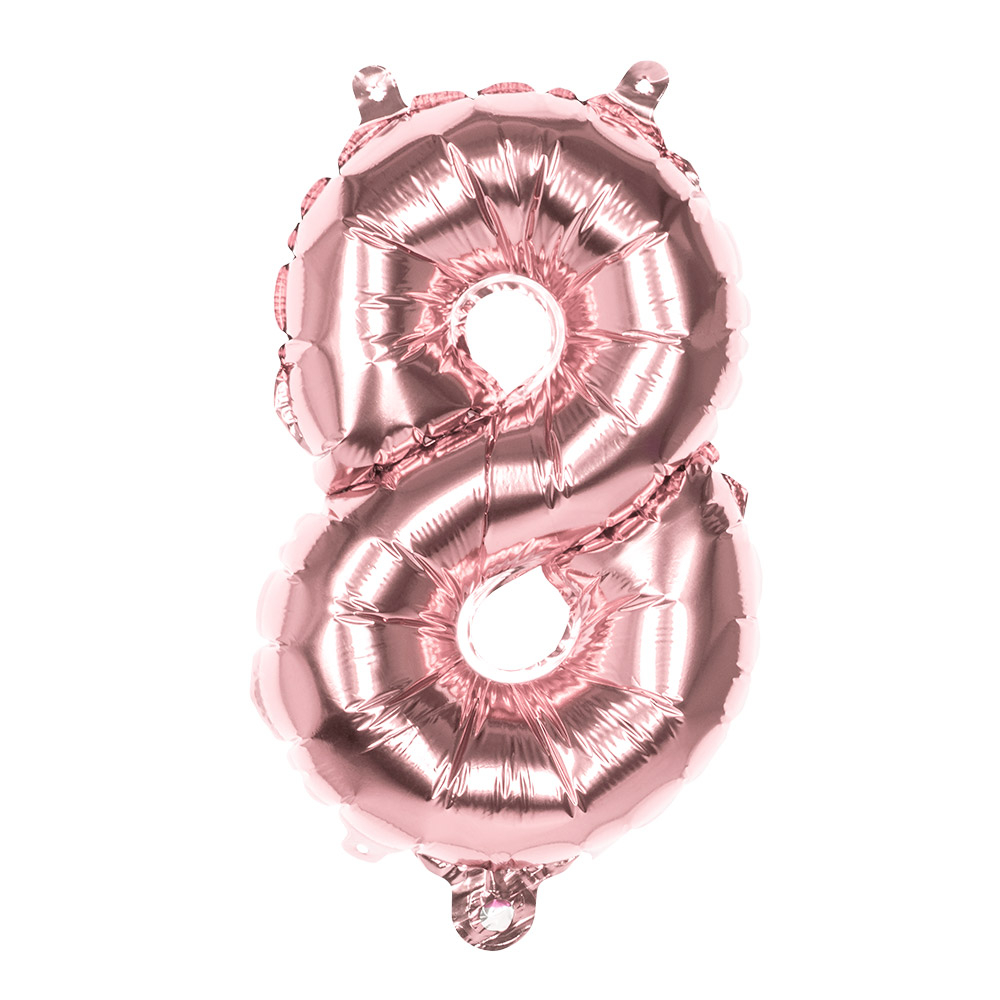 BALLON CHIFFRE ROSE GOLD (Chiffres gonflables de 0 à 9) Ballons Aluminium 86 cm – Image 10