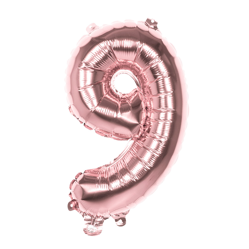 BALLON CHIFFRE ROSE GOLD (Chiffres gonflables de 0 à 9) Ballons Aluminium 86 cm – Image 11