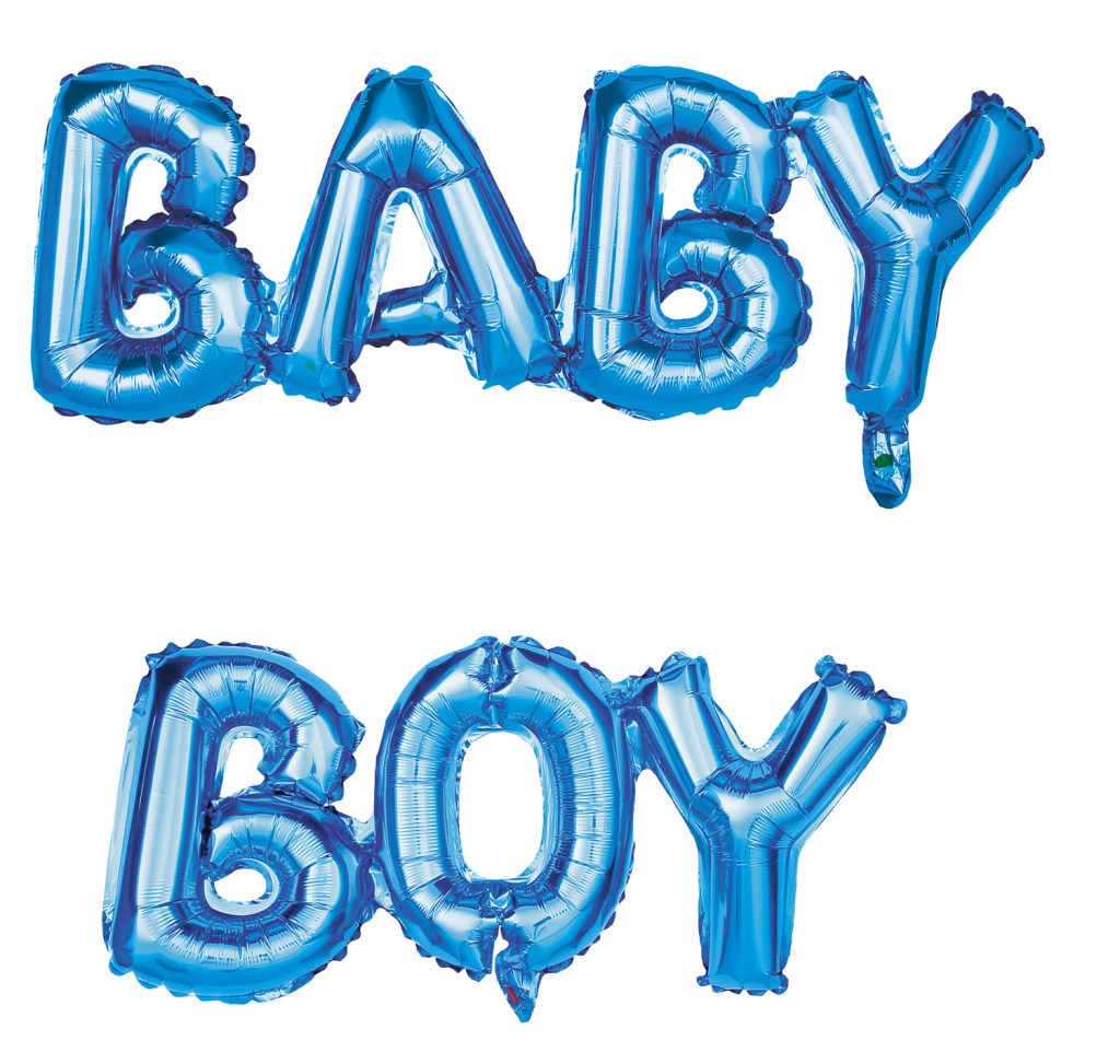 BALLONS DÉCO BABY BOY (Ballons aluminium bleus)
