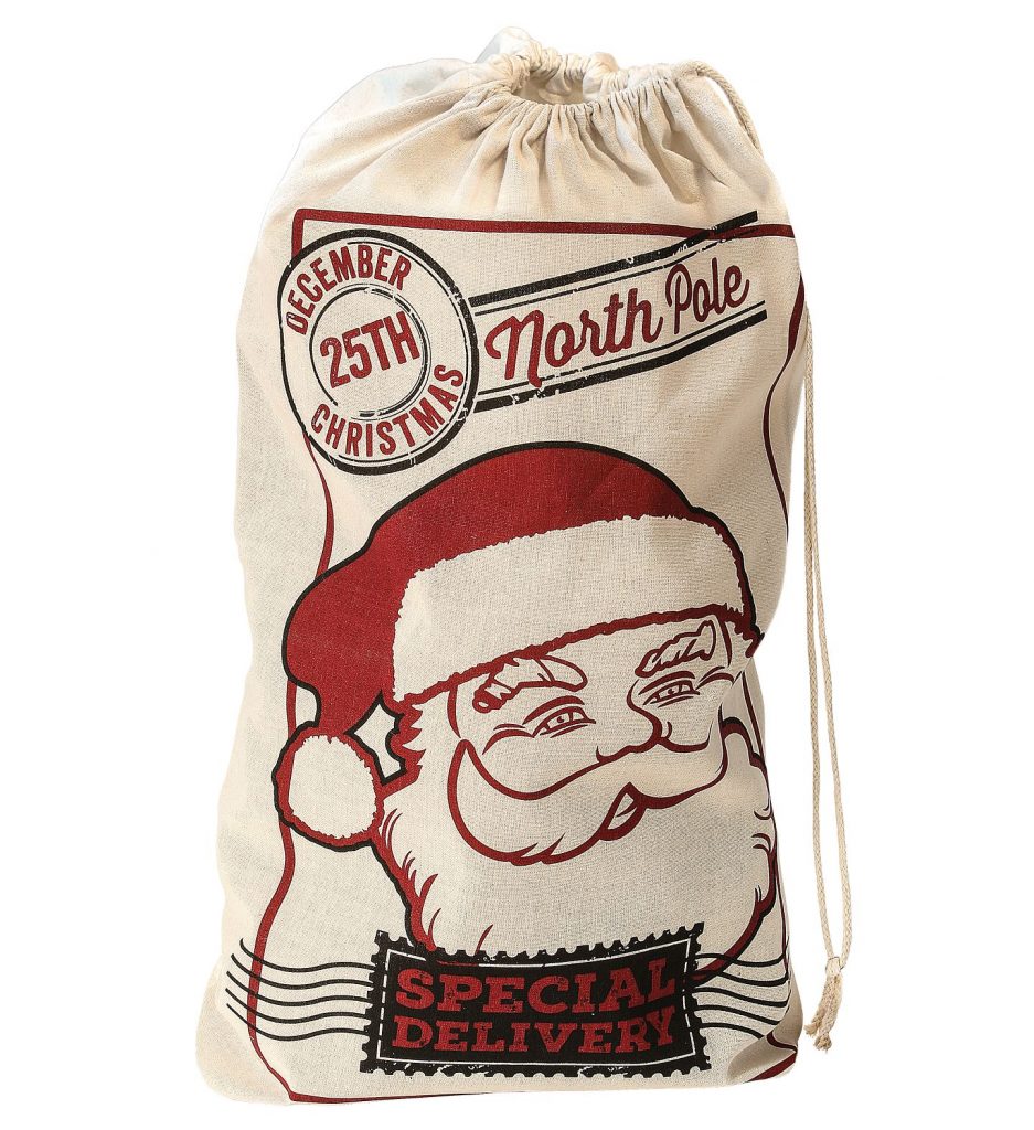 SAC CADEAUX DU PÈRE NOEL (Modèle rétro 50 x 80 cm)