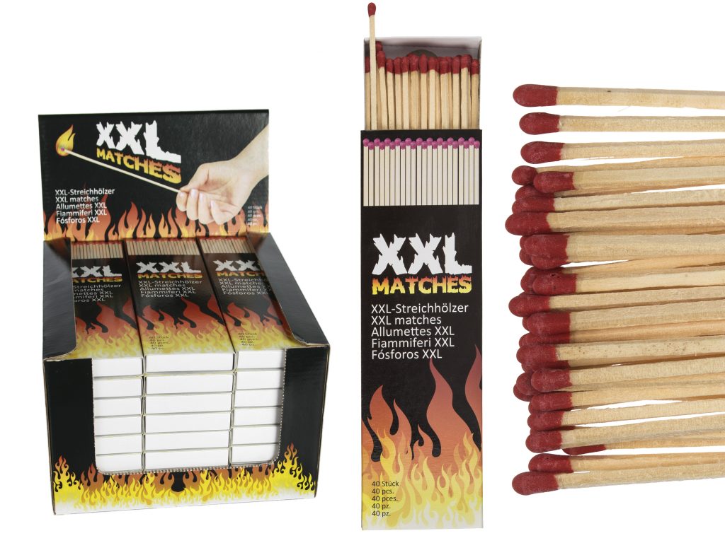 BOITE D'ALLUMETTES XXL (Boite 40 allumettes 20 cm)