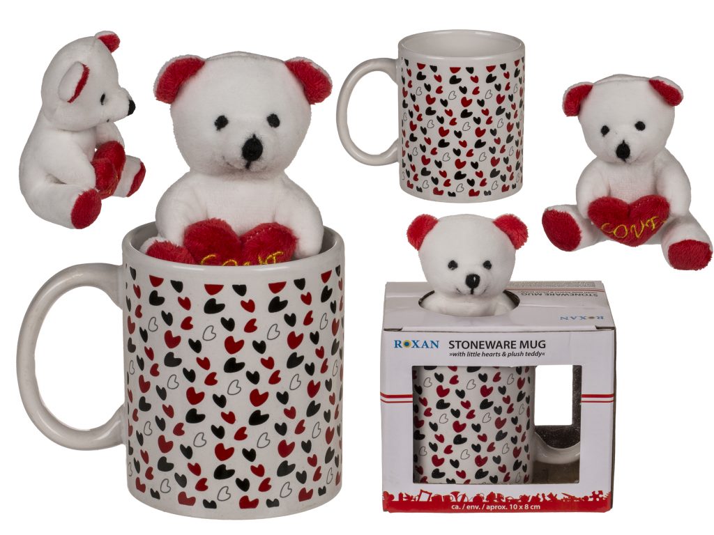 MUG ET OURS EN PELUCHE (Coffret Saint Valentin)