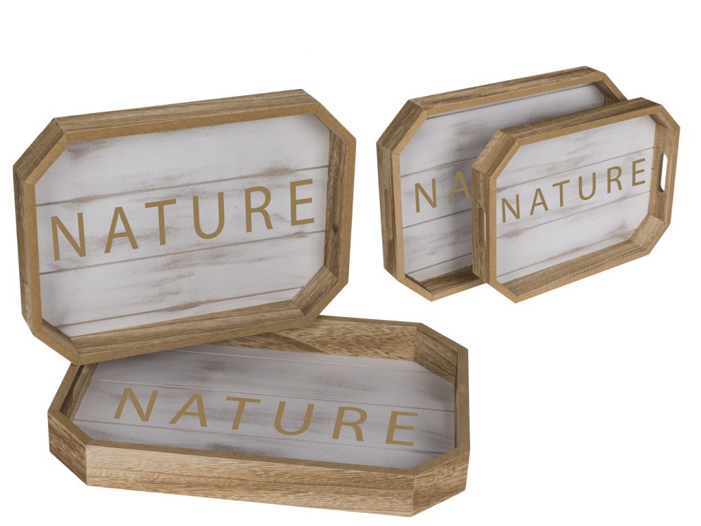 DUO DE PLATEAUX NATURE
