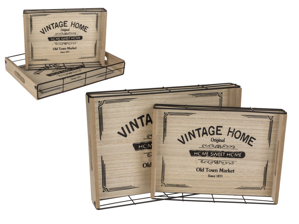 DUO DE PLATEAUX VINTAGES