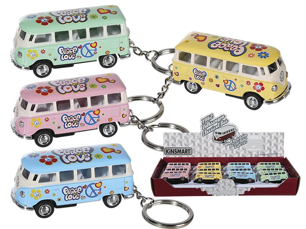 PORTE CLÉ COMBI VINTAGE (Présentoir 12 pièces)