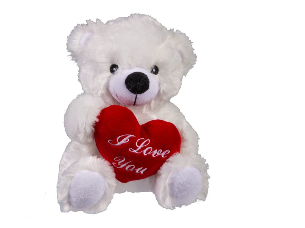 OURS PELUCHE AVEC CŒUR (Nounours love de 22 cm) Spécial Saint Valentin