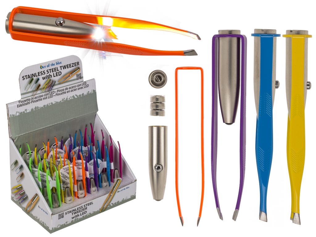 PINCE A ÉPILER A LED (Dimension 9 cm - 6 coloris)