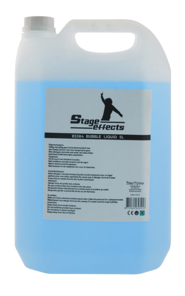 LIQUIDE BULLES DE SAVON (Bidon 5 litres - 4 coloris)