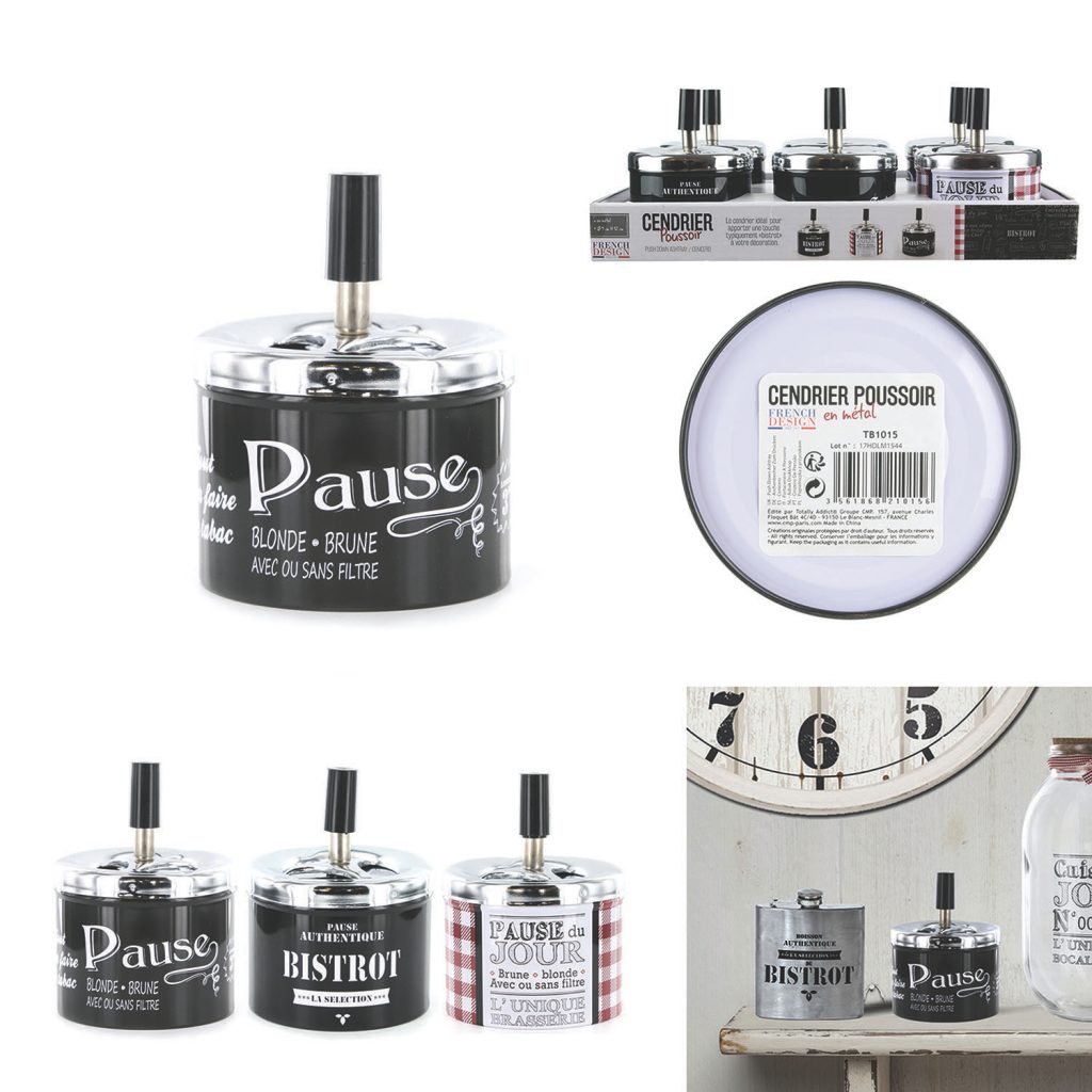 CENDRIER POUSSOIR (Modèles vintage)