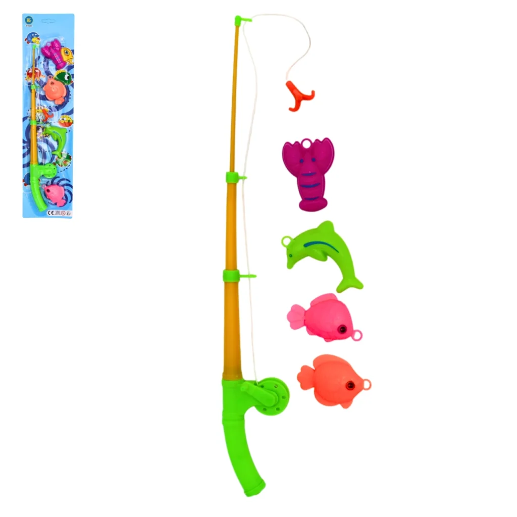 CANNE A PÊCHE POISSONS (Taille 42 cm)