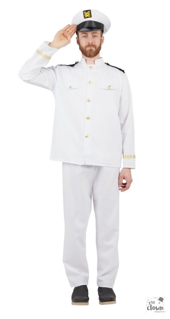 DÉGUISEMENT DE CAPITAINE (Comprend veste et pantalon) Tailles adultes